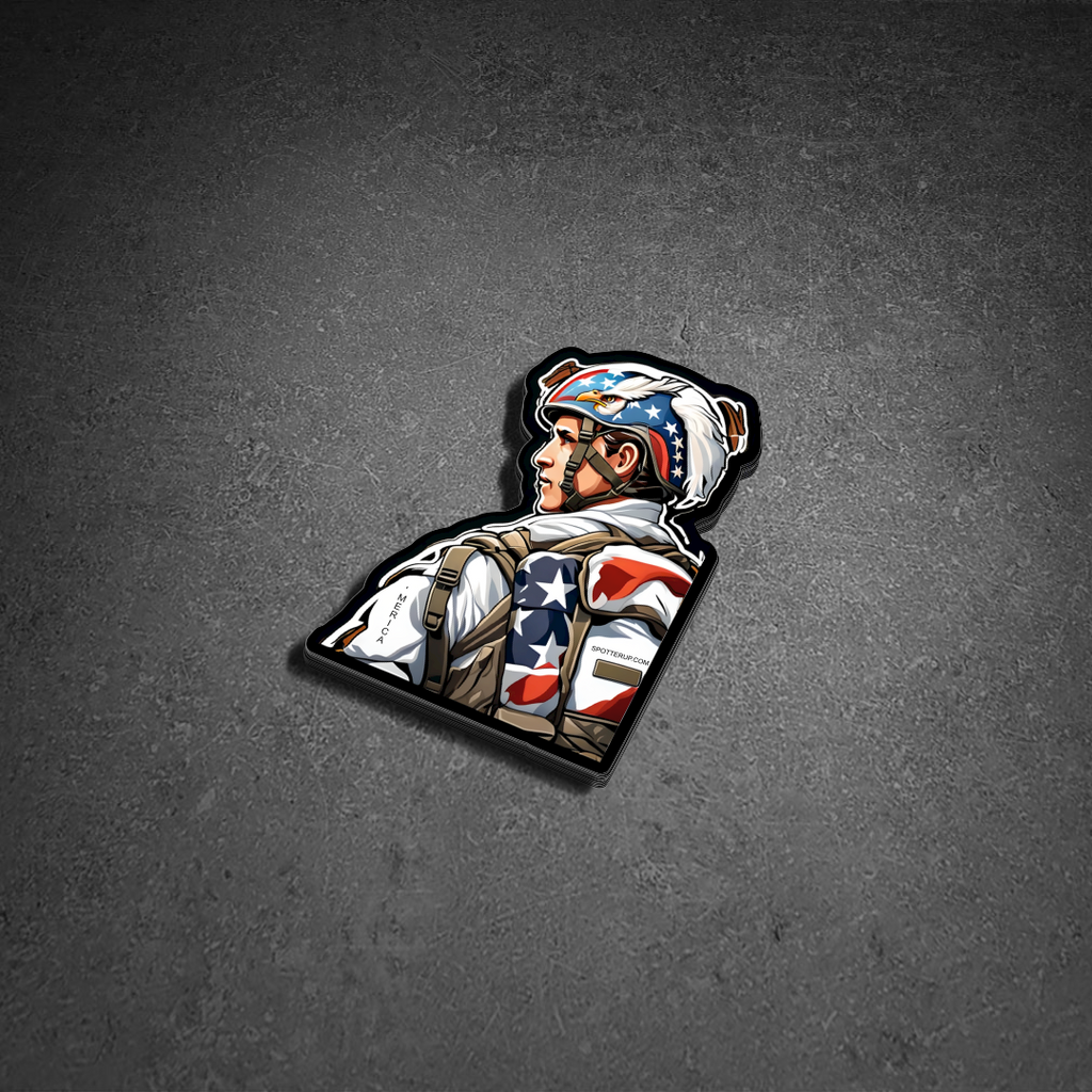 Sticker 'Merica 3.5 x 2.5