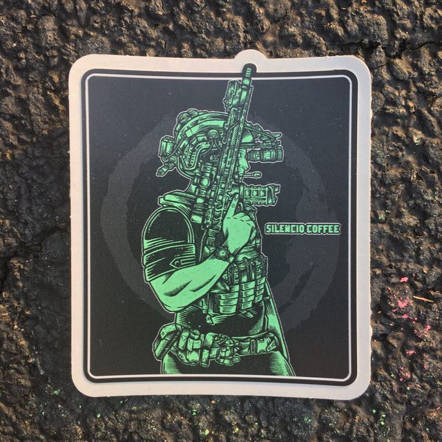 Sticker Warrior V1 3" x 4"