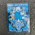 Sticker Swords to Plowshares 2.5" w x 3.5" h Color