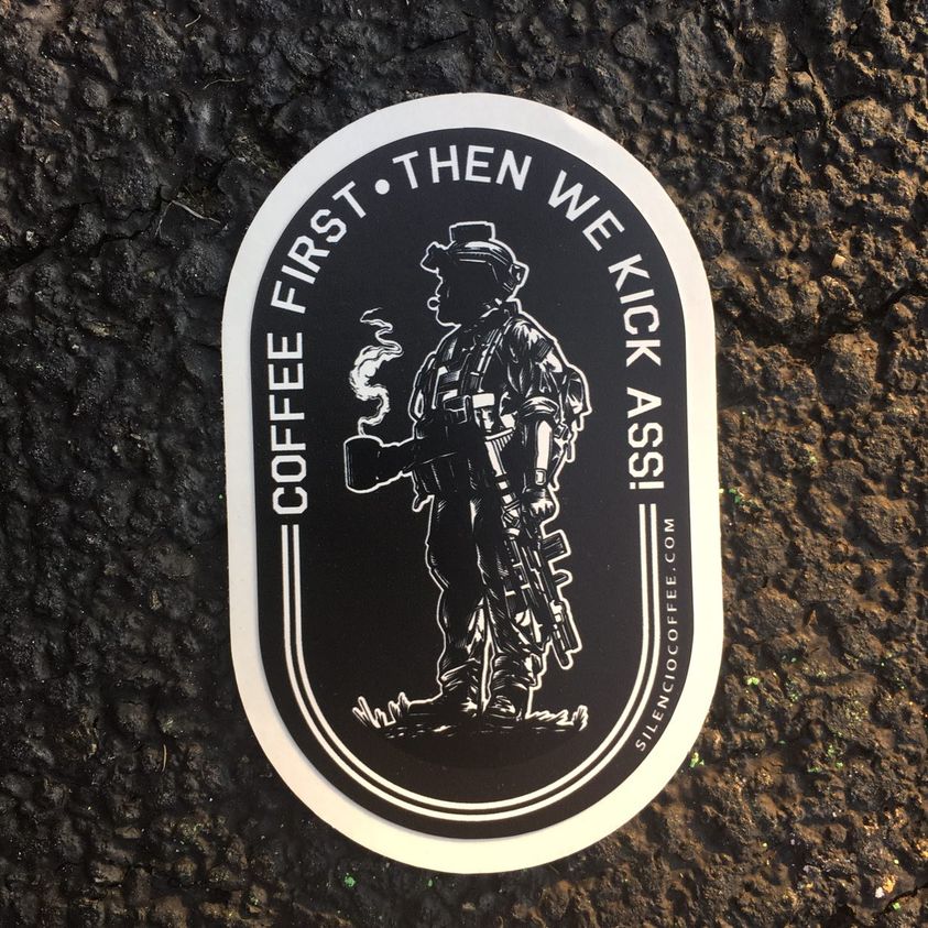 Sticker Coffee First 3.5"