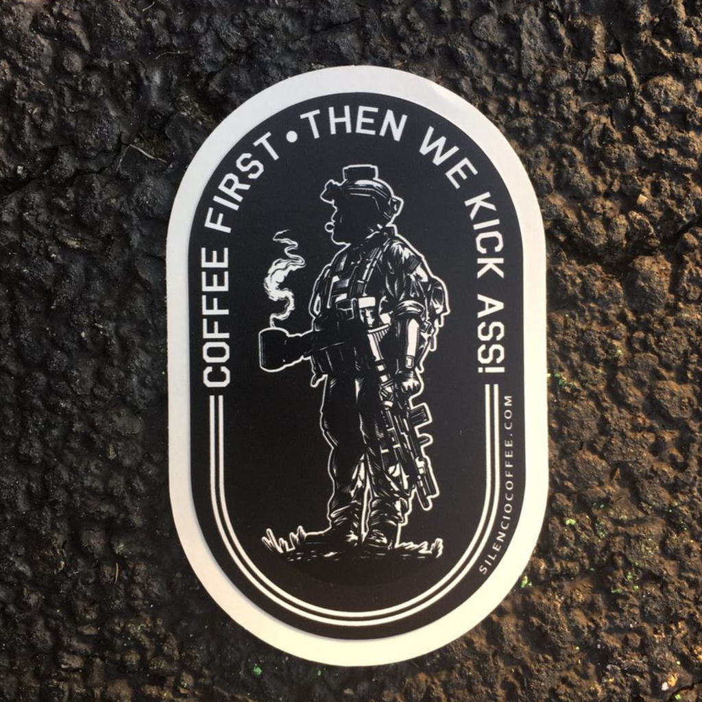 Sticker Coffee First 3.5"