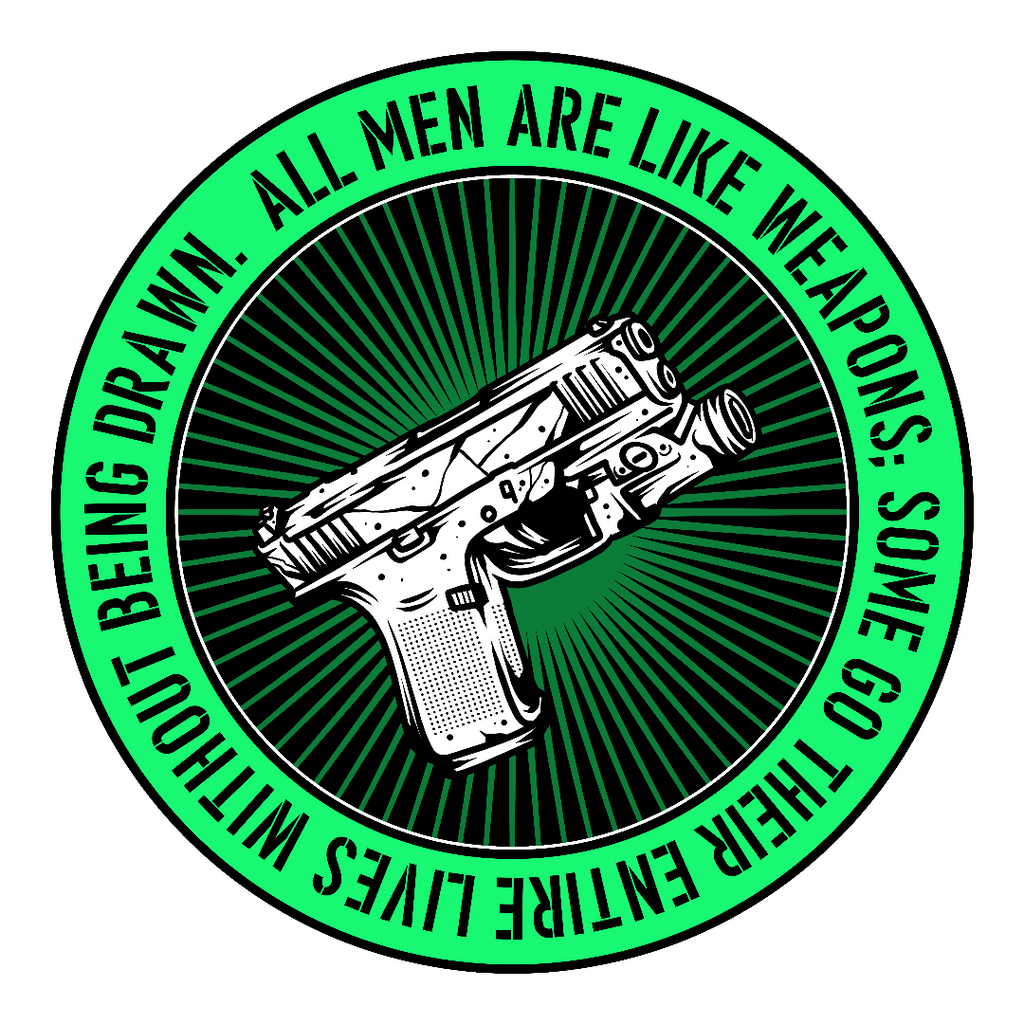 Bumpersticker Never Drawn 3"x3"