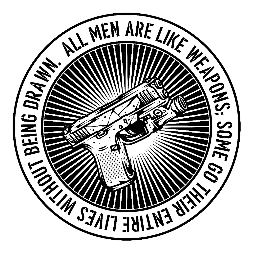 Bumpersticker Never Drawn 3"x3"