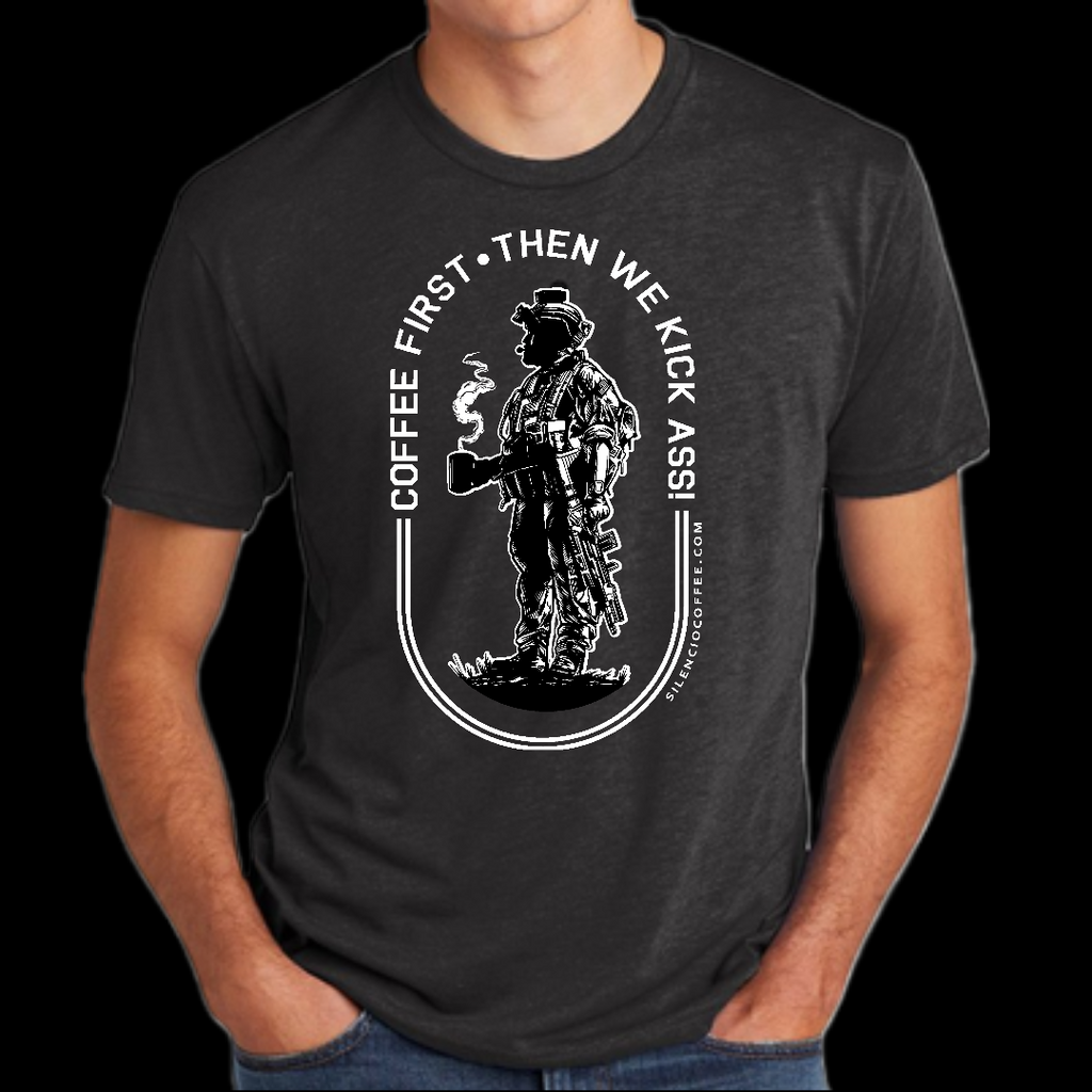 T-shirt Coffee First Then We Kick Ass