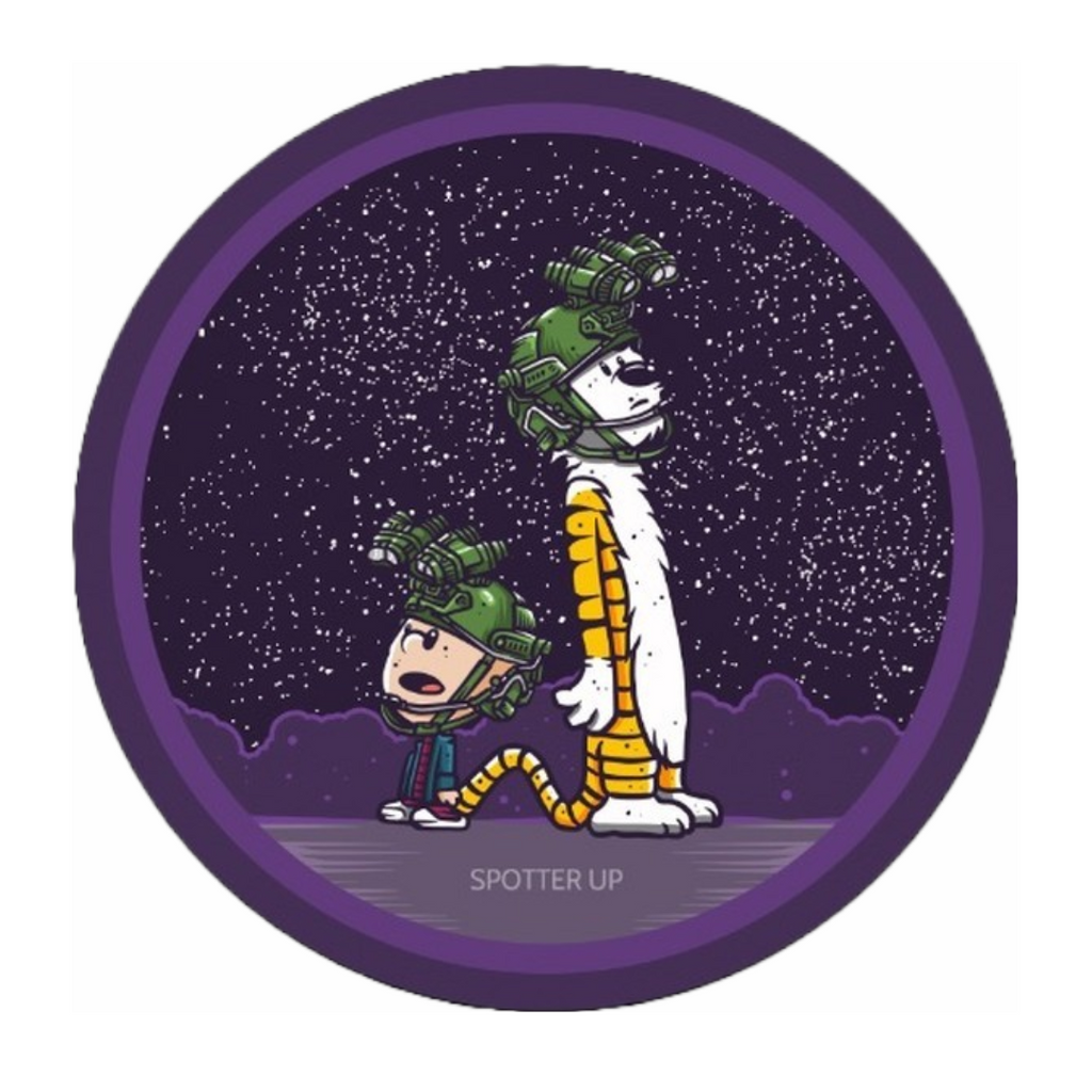 Sticker Lasers and Stargazers 3" round