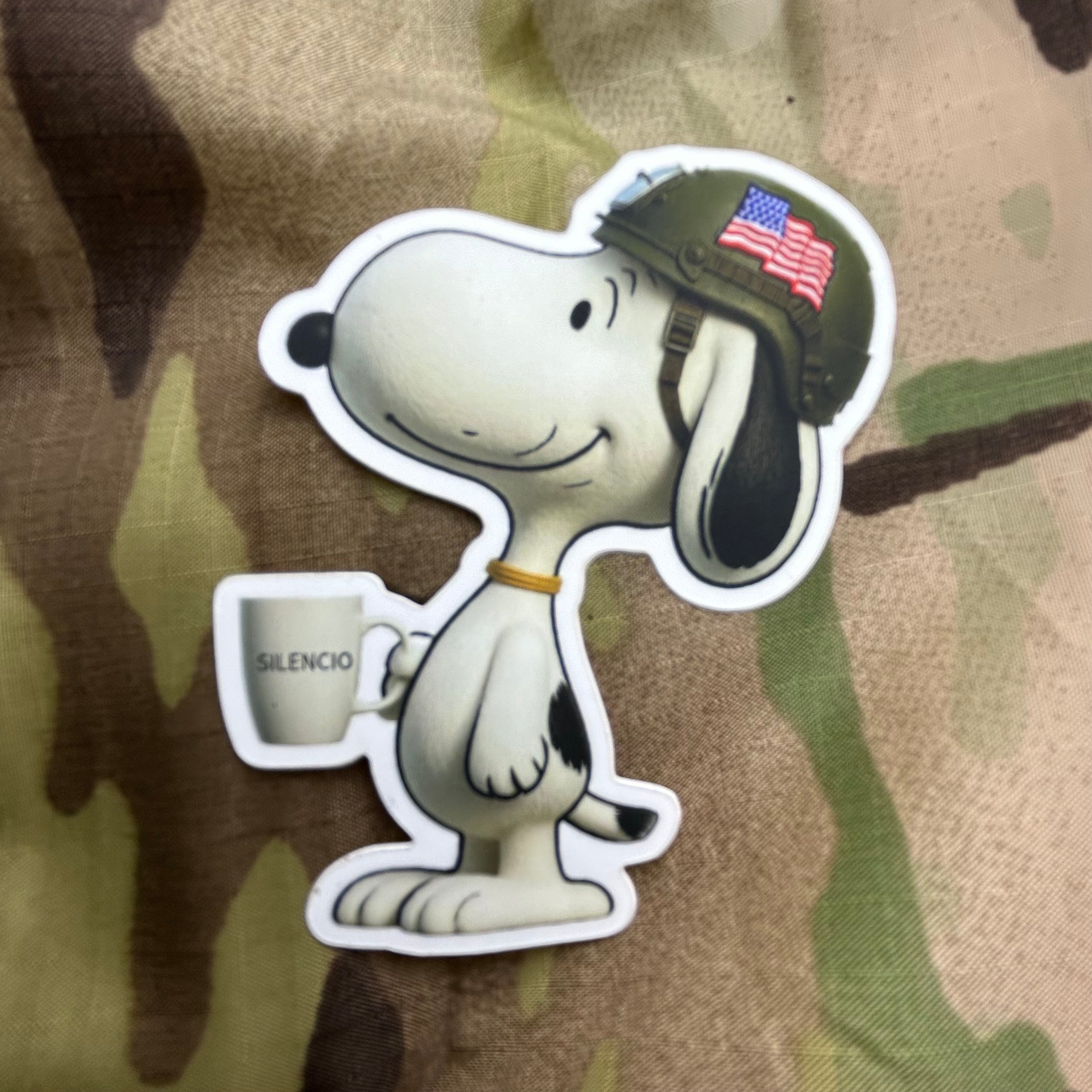 Sticker Doggy with Coffee