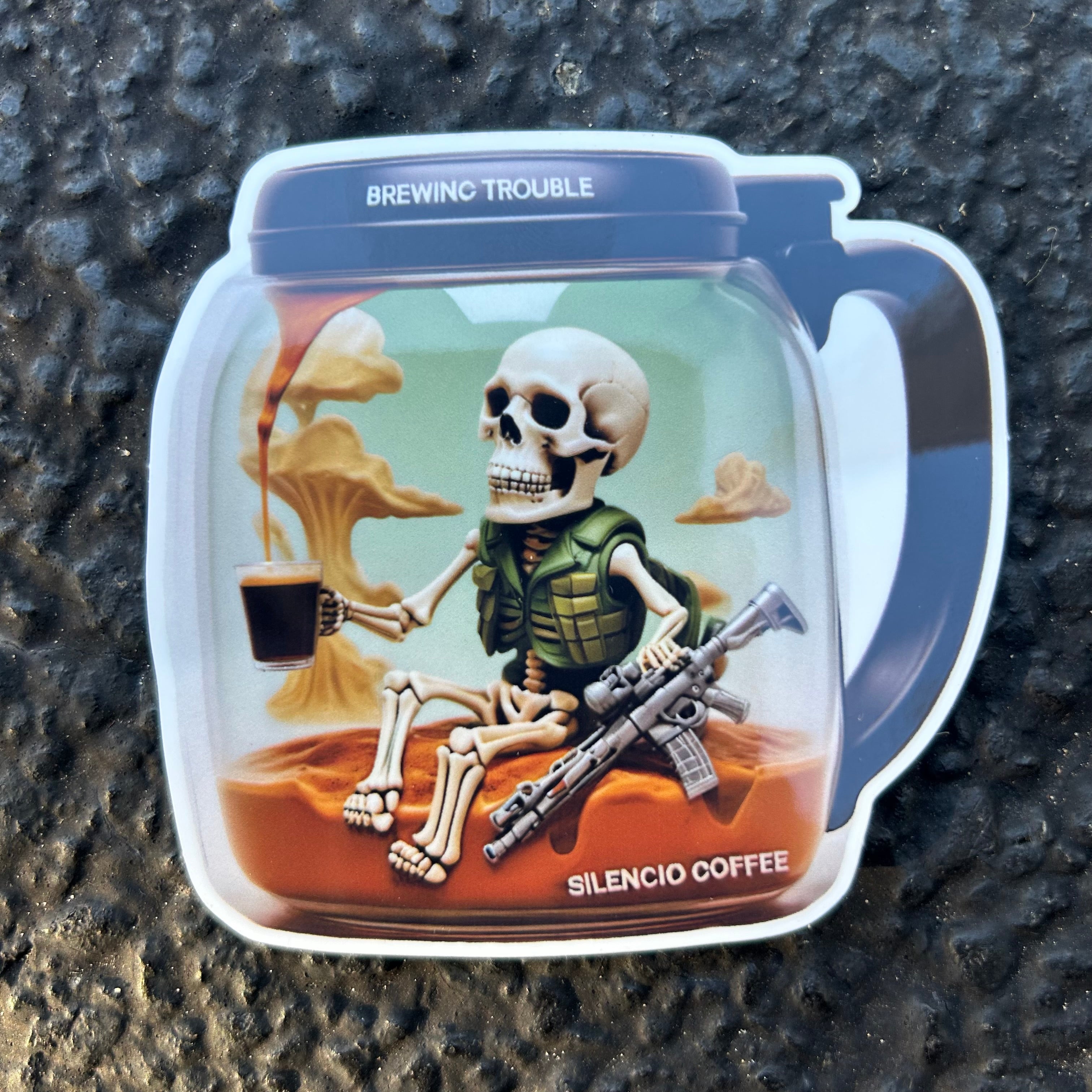 Sticker Brewing Trouble