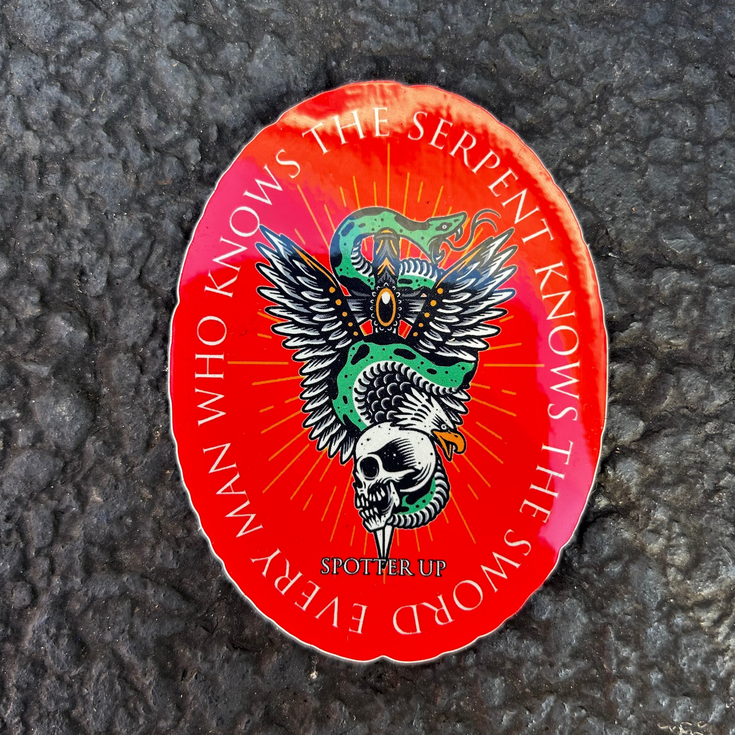 Sticker Serpent and the Gate - 2.7"x3.5"