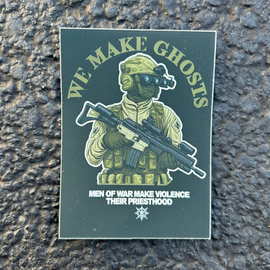 Sticker We Make Ghosts 4" x 4" V3