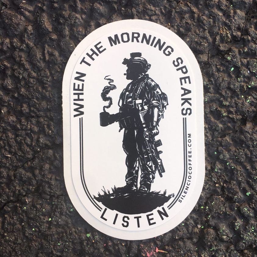 Sticker Morning Speaks 3.5"