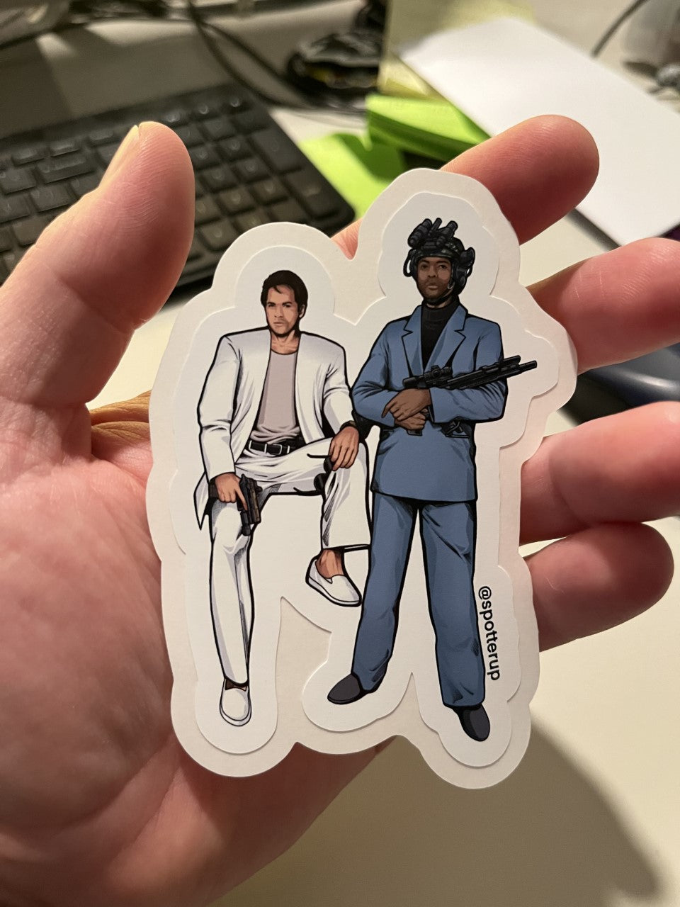 Sticker Miami Vice 3.2" x 4" Die Cut